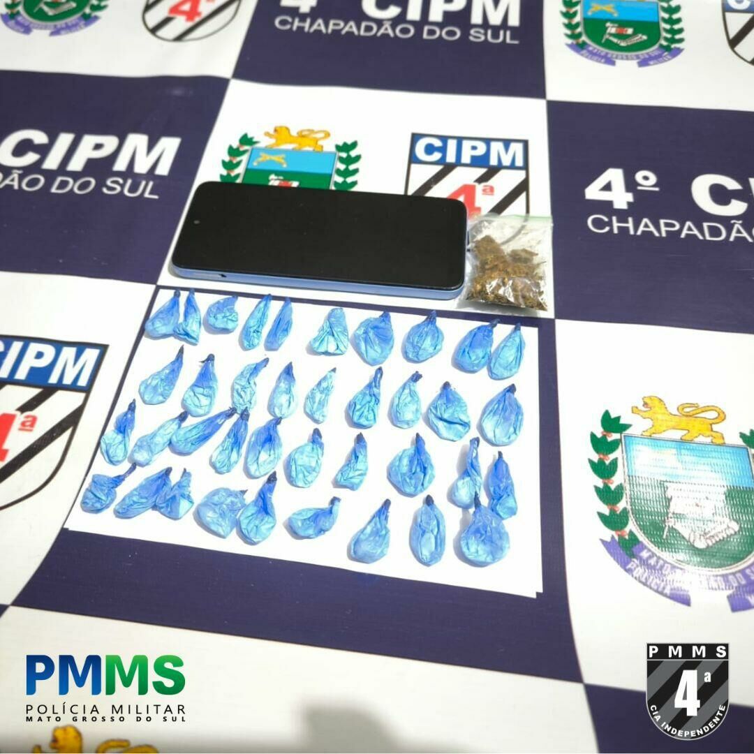 Imagem de compartilhamento para o artigo Mulher é presa no Terminal Rodoviário de Chapadão do Sul com trouxinhas de cocaína da MS Todo dia